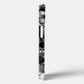 モノクロアンティークフローラ（蝶あり） Case-Mate iPhoneケース (裏面 / 右)
