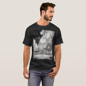 モノクロアートイラスト Tシャツ (正面フル)