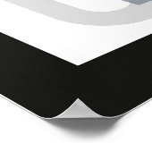 モノクロアートデコデザイン ポスター (角)