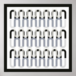 モノクロアートデコデザイン ポスター