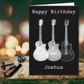 モノクロアートミュージックエレクトリックギター名城周亜 カード