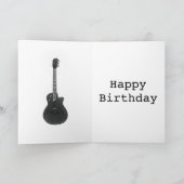 モノクロアートミュージックエレクトリックギター名城周亜 カード (内部)