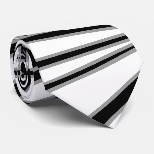 モノクロアールデコの設計 ネクタイ (ロール)