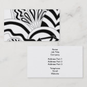 モノクロアールデコの設計 名刺 (正面/裏面)