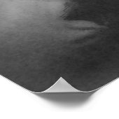 モノクロウィッチこうもりナイトカルドロンブラックキャット ポスター (角)