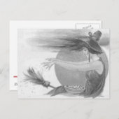 モノクロウィッチフルムーンブルーム魔法呪文 ポストカード (正面/裏面)