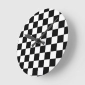 モノクロウォールクロック ラウンド壁時計 (傾斜)