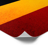 モノクロウガンダ国旗 ポスター (角)