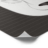 モノクロウサギ ポスター (角)