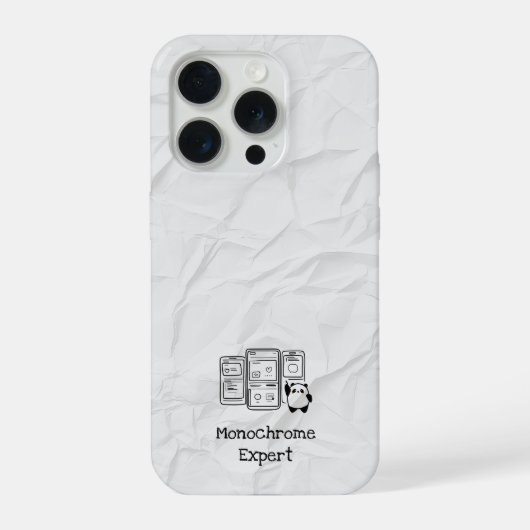 モノクロエキスパートiPhoneケース iPhoneケース (裏面)