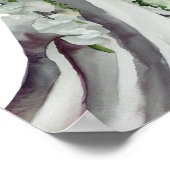 モノクロエレガンス、ブライダルカスケーディングブーケ1、 ポスター (角)