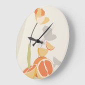 モノクロエレガンス ラージ壁時計 (傾斜)