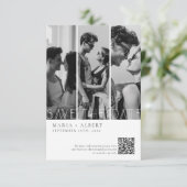 モノクロエレガント ファンシー Wedding セーブザデート (スタンド正面)