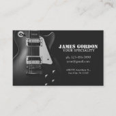 モノクロエレキギター 名刺 (正面)