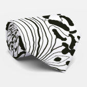 モノクロカスケード：流れるインクタイ ネクタイ (ロール)