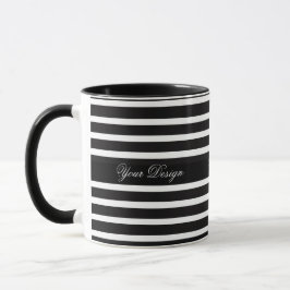 モノクロカスタムモノグラムマグコーヒーカップ マグカップ