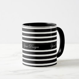 モノクロカスタムモノグラムマグコーヒーカップ マグカップ