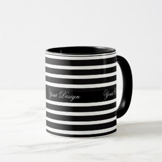 モノクロカスタムモノグラムマグコーヒーカップ マグカップ