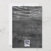 モノクロカラーポップ・アートのフォトクリスムカカード (裏面)