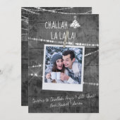 モノクロカラーポップ・アートのフォトクリスムカカード (正面/裏面)