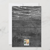 モノクロカラーポップ・アートのフレンズ霜の降りた雪だるまカード (裏面)