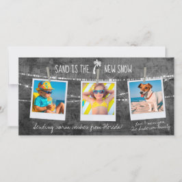 モノクロカラーポップ・アートのフロリダホリデー3 – フォトカード