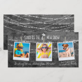 モノクロカラーポップ・アートのフロリダホリデー3 – フォトカード (正面/裏面)