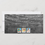 モノクロカラーポップ・アートのフロリダホリデー3 – フォトカード (裏面)