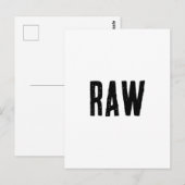モノクロカラー RAW ポストカード (正面/裏面)