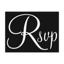 モノクロカリグラフィーRSVP