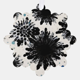 モノクロガーデン：白黒抽象芸術 オーナメントカード