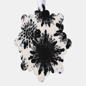 モノクロガーデン:白黒抽象芸術 オーナメントカード (左)