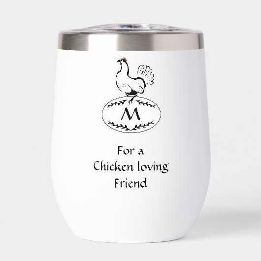 モノクロクラシックの卵の鶏 (正面)