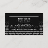 モノクログラフィック、グラフィックデザイナー 名刺 (裏面)