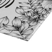 モノクログラフィック、美しい花芸術 カッティングボード (角)