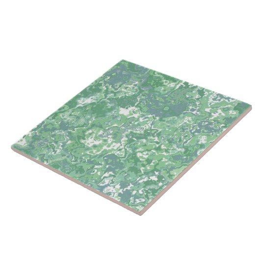 モノクログリーンマーブル タイル (側面)