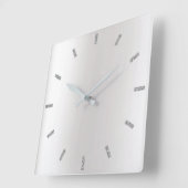 モノクログレイグラデーションバーミニマルブラック スクエア壁時計 (傾斜)