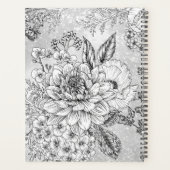 モノクログレーヴィンテージフローラ プランナー手帳 (裏面)