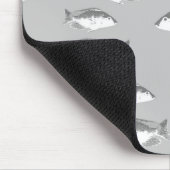 モノクログレー魚 マウスパッド (コーナー)