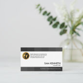 モノクログ素晴らしレーストライプマンパワー 名刺 (スタンド正面)