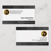 モノクログ素晴らしレーストライプマンパワー 名刺 (正面/裏面)