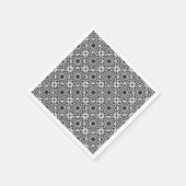 モノクロケルトもつれノットパターン スタンダードカクテルナプキン (角)