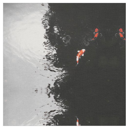 モノクロコイ ファブリック (クローズアップ)