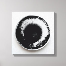 モノクロコーヒーのグラウンドテクスチャ抽象芸術アート15 キャンバスプリント