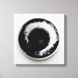 モノクロコーヒーのグラウンドテクスチャ抽象芸術アート15 キャンバスプリント