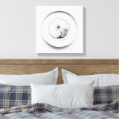 モノクロコーヒーのグラウンドテクスチャ抽象芸術アート2 キャンバスプリント (インサイチュ (寝室))