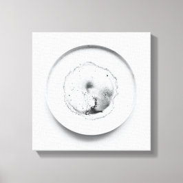 モノクロコーヒーのグラウンドテクスチャ抽象芸術アート2 キャンバスプリント