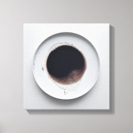 モノクロコーヒーのグラウンドテクスチャ抽象芸術アート5 キャンバスプリント