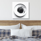 モノクロコーヒーのグラウンドテクスチャ抽象芸術第14条 キャンバスプリント (インサイチュ (寝室))