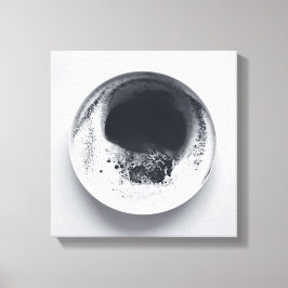 モノクロコーヒーのグラウンドテクスチャ抽象芸術第16条 キャンバスプリント